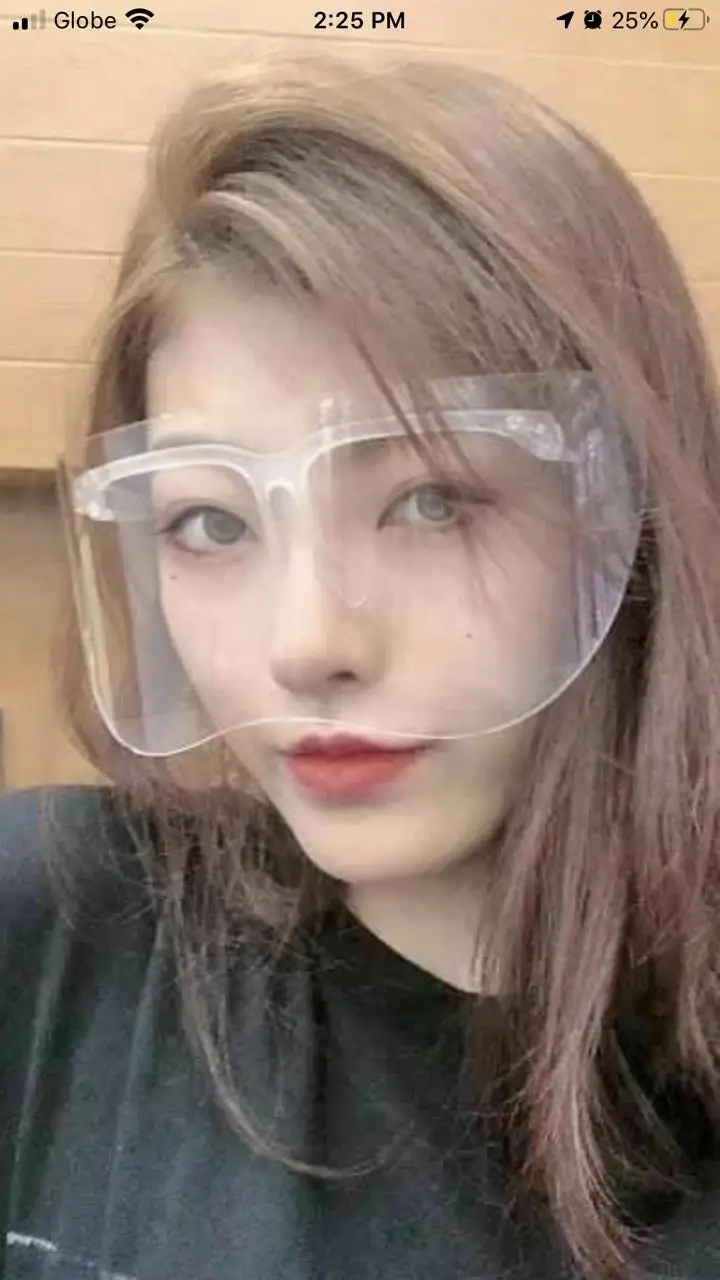 Очки большого размера увеличенный козырек зеркальная защита на половину лица