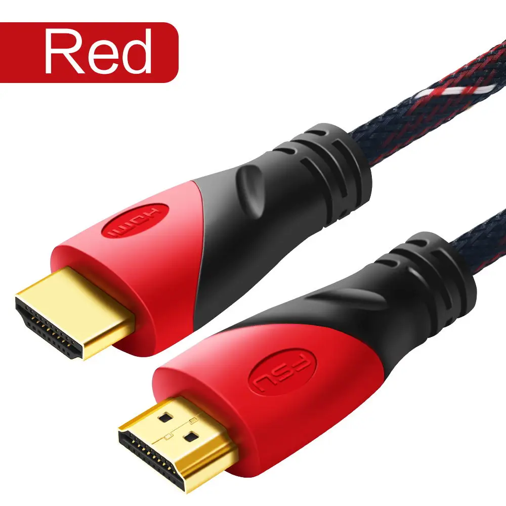 Red 1.4 1080P HDMI 2,0 кабель 4K 60Hz HDMI к HDMI кабель Разветвитель переключатель коробка HDMI 2,0 1,4 1080P видео аудио кабель Кабо для PS3 4 HDTV проектор - Цвет: Red 1.4 1080P
