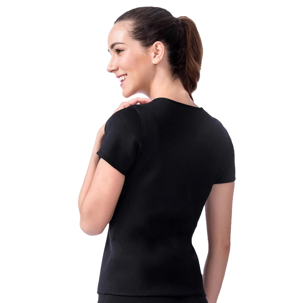 

Neoprene Sweat Fat Burner Shirt Rash Guard Sauna Suit Weight Loss Top Women's Body Shapers Pullover