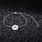 Браслеты женские, из 100% натуральной нержавеющей стали, с именем A-Z, никогда не очаровательный браслет с буквой