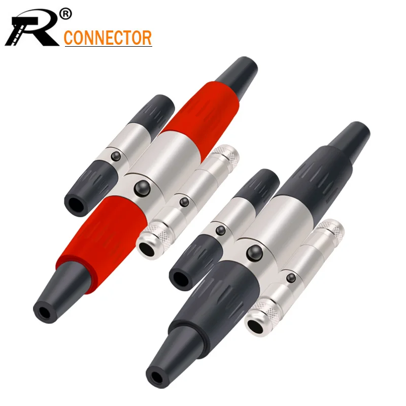 1 комплект Mini XLR 3 4 5 6 Pin Папа + гнездовой разъем Аудио Микрофон Разъем микрофон для