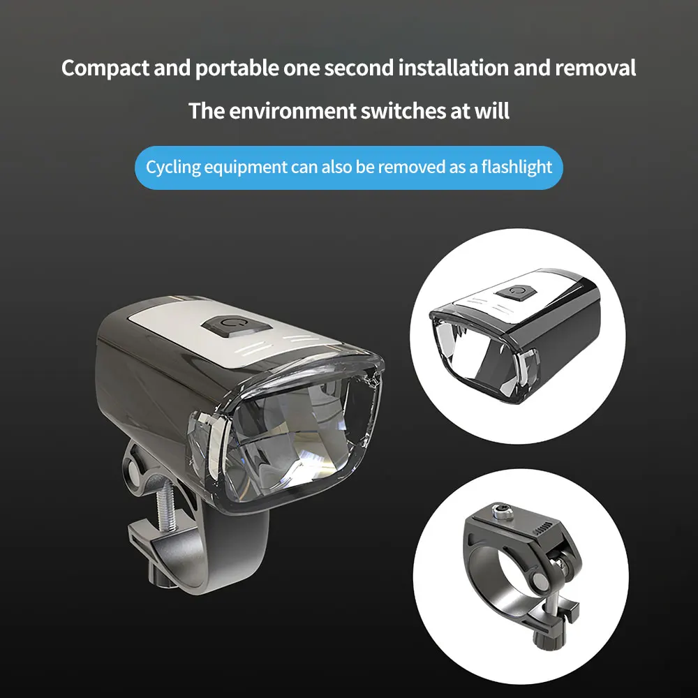 

Waterproof Bicycle Light USB Charging Bike Front Light Flashlight Handlebar Cycling HeadLight MTB Light Bicycle Bike Accessories