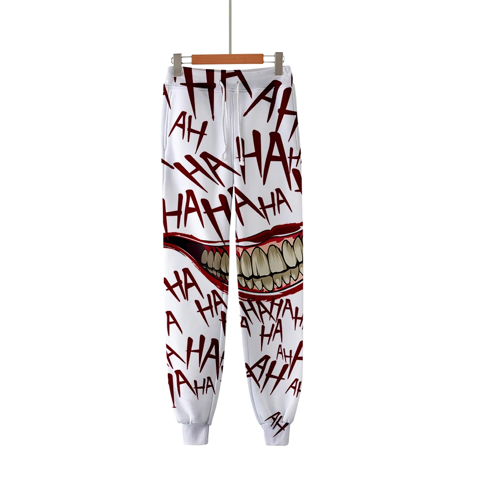 

Printed Sweatpants Fashion Casual Jogger Pants Casual Warm Pants Slim Kpop Men/women Pants New Haha Joker 3D Mid
