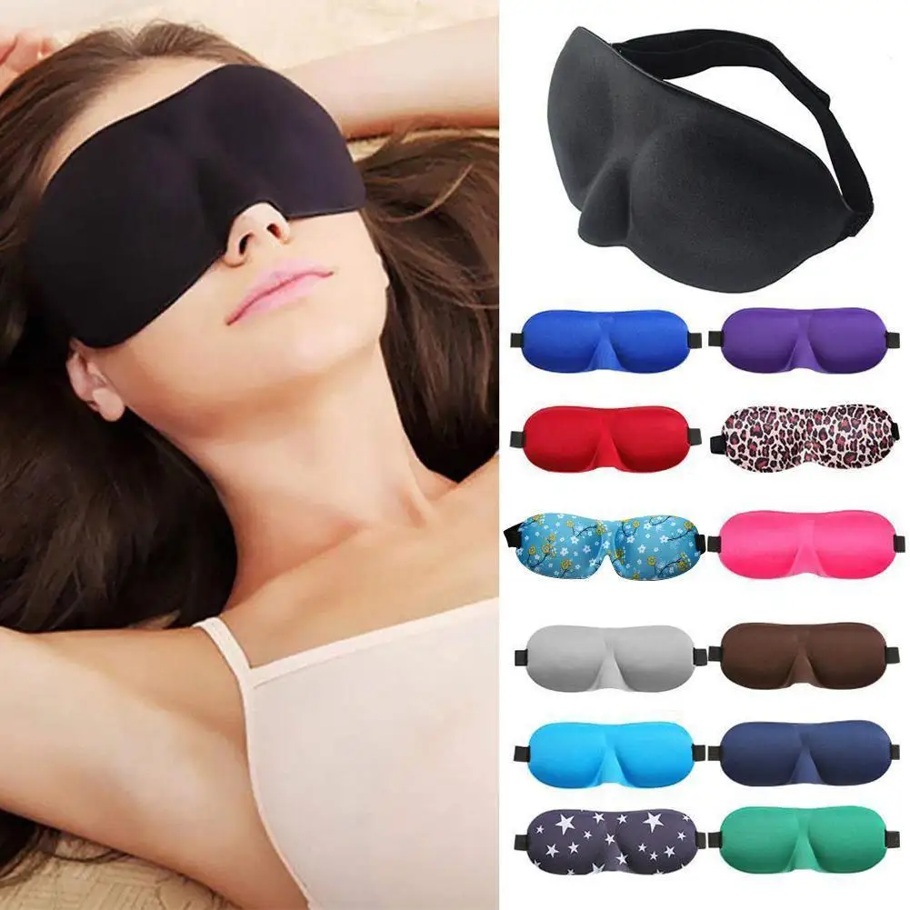

3D Sleep Mask Natural Sleeping Eye Mask Eyeshade Cover Shade Eye Patch Women Men Soft Portable Blindfold Travel Eyepatch Sofe