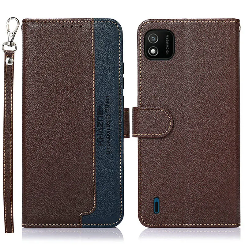 

For Wiko Y 62 2021 Flip Case Leather Shield Texture Business RFID Blocking Book Shell for Wiko Y62 Case 62Y W-K610 Wallet Cover