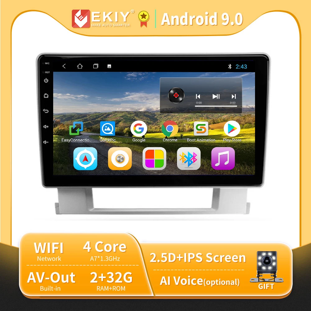 

EKIY Android 9,0 мультимедиа для Buick Excelle 2 2009-2015 для Opel Astra J 2009-2017 BT WIFI навигация GPS автомобильный Радио плеер