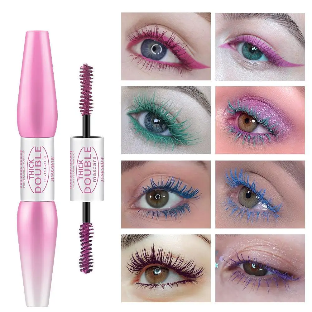 

Double-ended Mascara Lengthening Lash Eyelash Extension Eye Lashes Brush Waterproof Curling Long-wearing Mascara