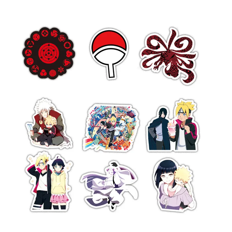 50 шт. BORUTO Наруто Саске японский мультфильм аниме для сноуборда ноутбука багаж холодильник автомобиль Стайлинг виниловая наклейка наклейки F3