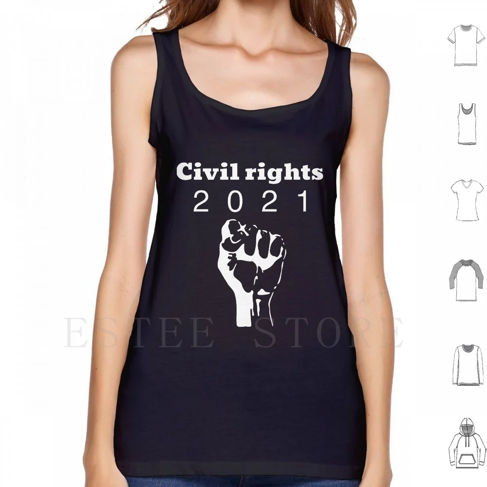 

Civil Right 2021 Movement Black Lives Matter Tank Tops Vest Civil Right Movement Black Lives Matter