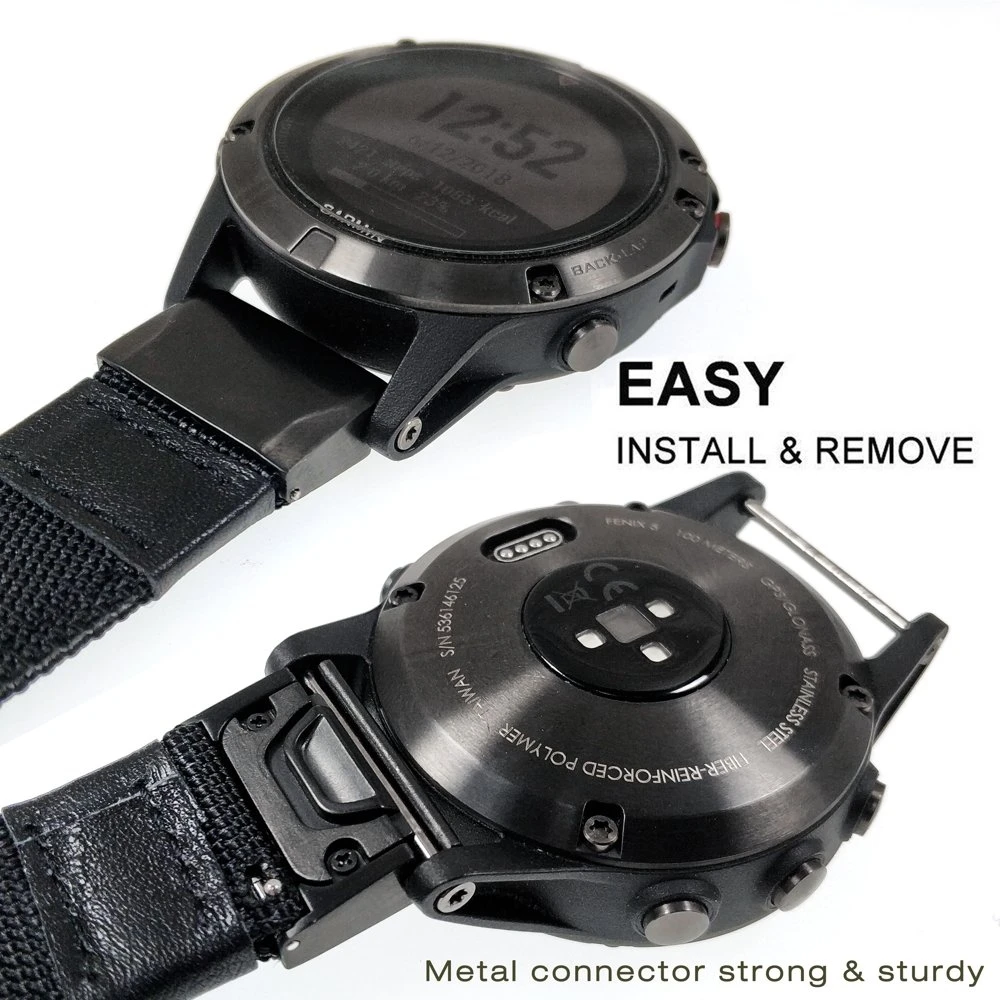 Ремешок для часов нейлоновый Garmin Fenix 5/5 Plus/Instinct/Quatix 5 22 мм|Смарт-аксессуары| |