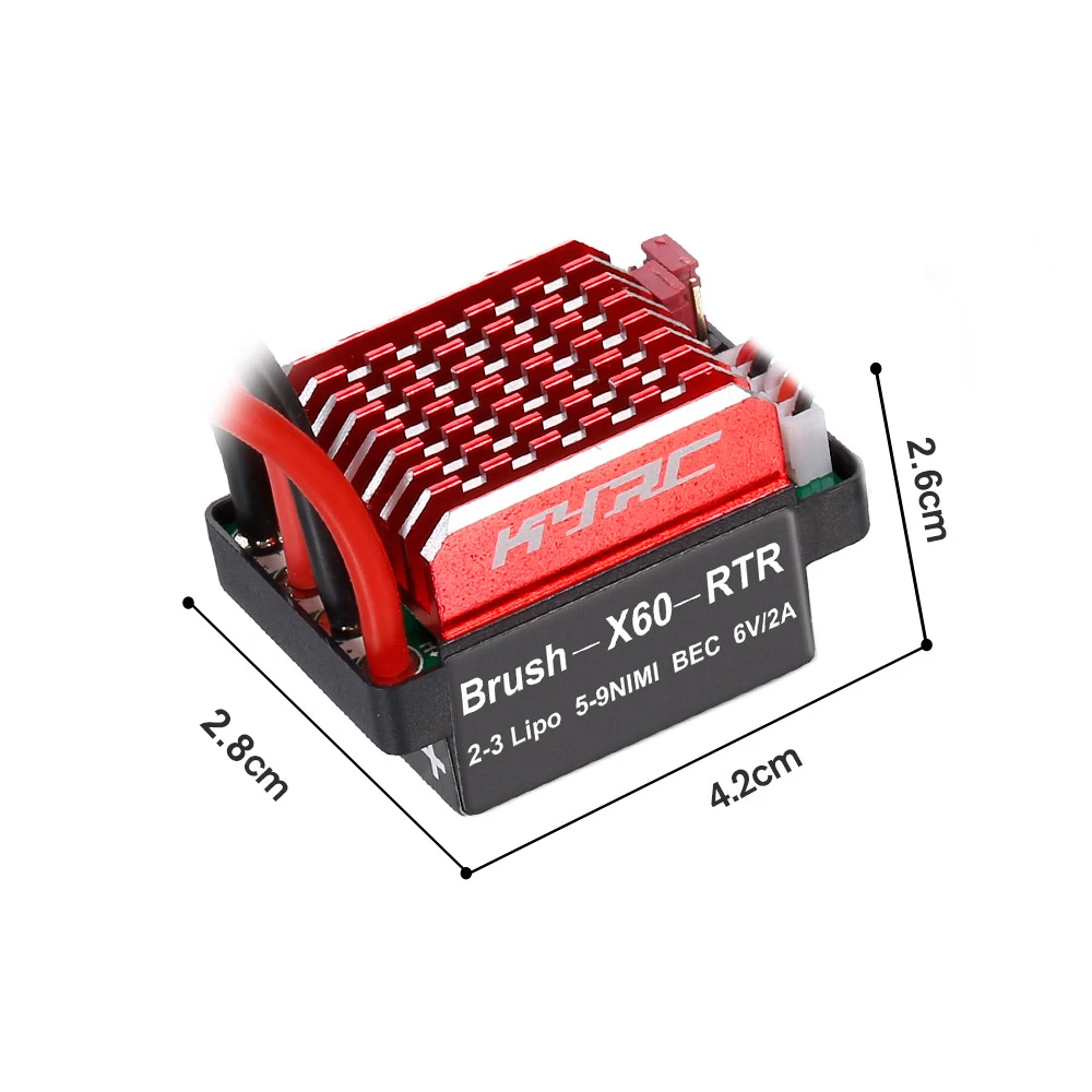 60A ESC RC автомобиль Матовый Электрический контроллер скорости для 1/10 Traxxas D90 HSP Redcat