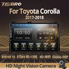 Автомагнитола TIEBRO Android 10 для Toyota Corolla 11 Auris E180 2017 2018 Android автомобильный мультимедийный плеер стерео 2Din DVD