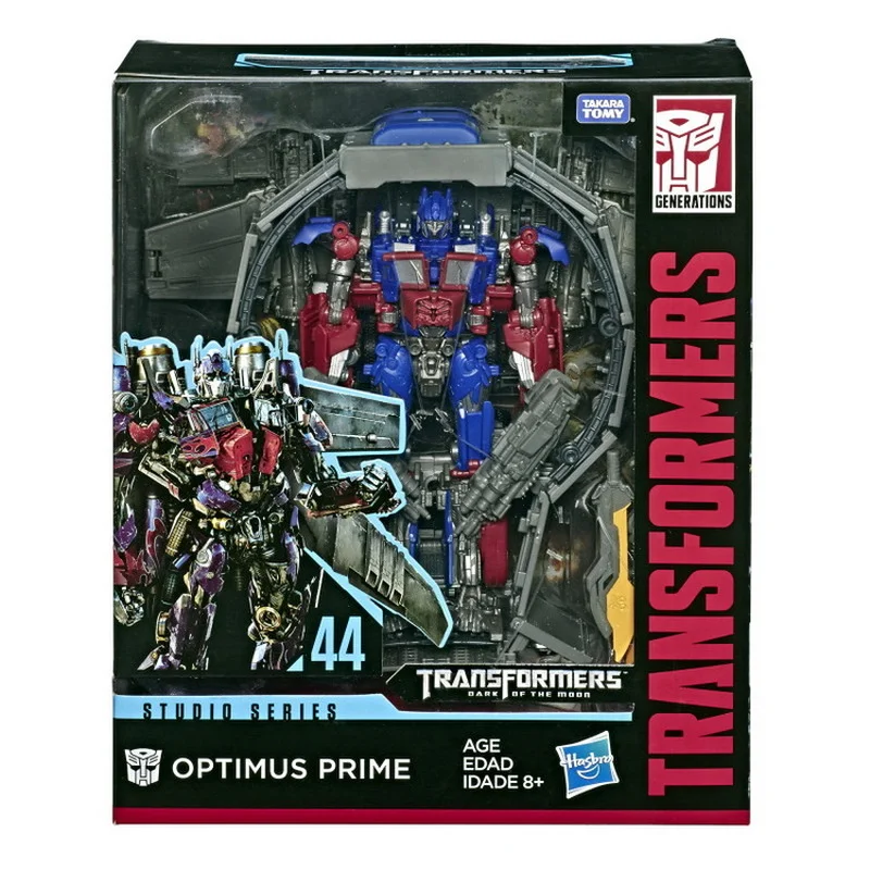 

Hasbro 25cm Transformers Toys Studio Series 44 Optimus Prime with Ring Car PVC Deformation Robot Action Figure Collectie Model
