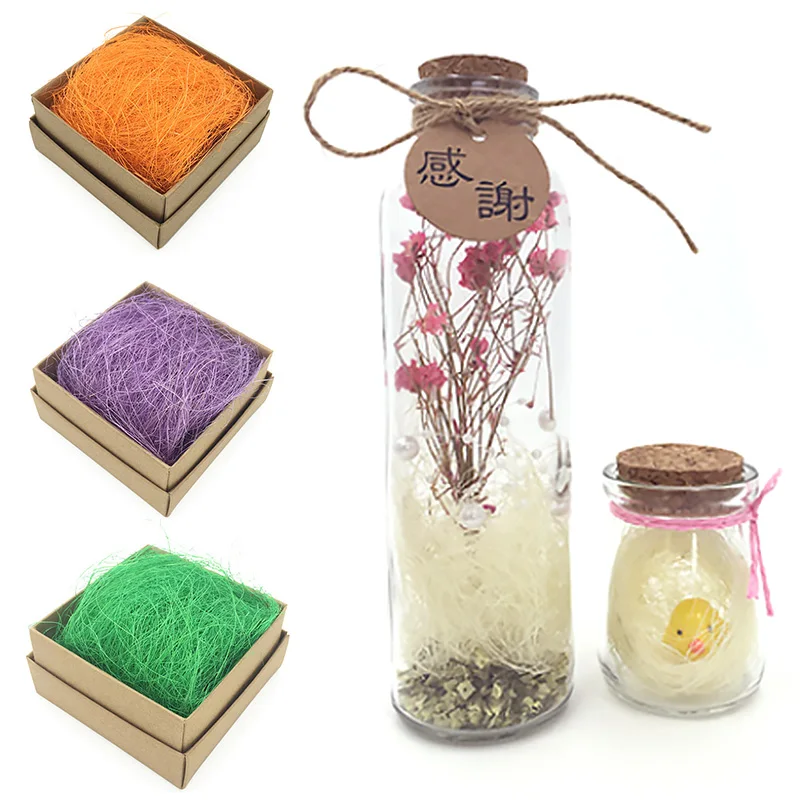 100 г/пакет Природа Джут сизаль деревенское свадебное событие DIY цветочный букет