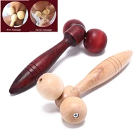 1pcs wooden eye face roller health care massager primary wood color relaxing neck chin slimming face lift massage tool