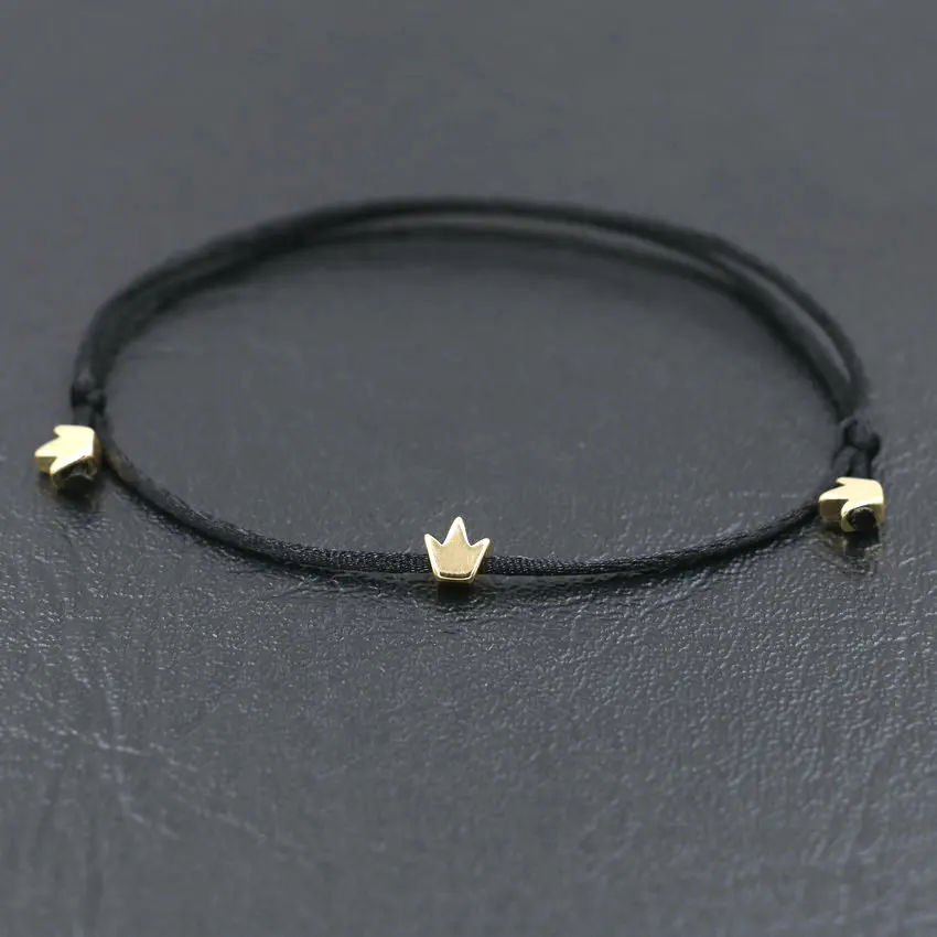 Парные браслеты золото в виде медного цветка браслет с шармом короной для