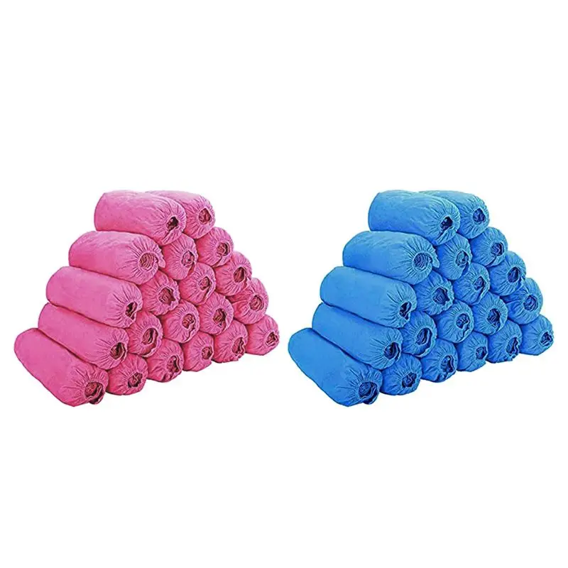 

100pcs Disposable Shoe Covers Non-woven Cover Overshoes Non-Slip 667D