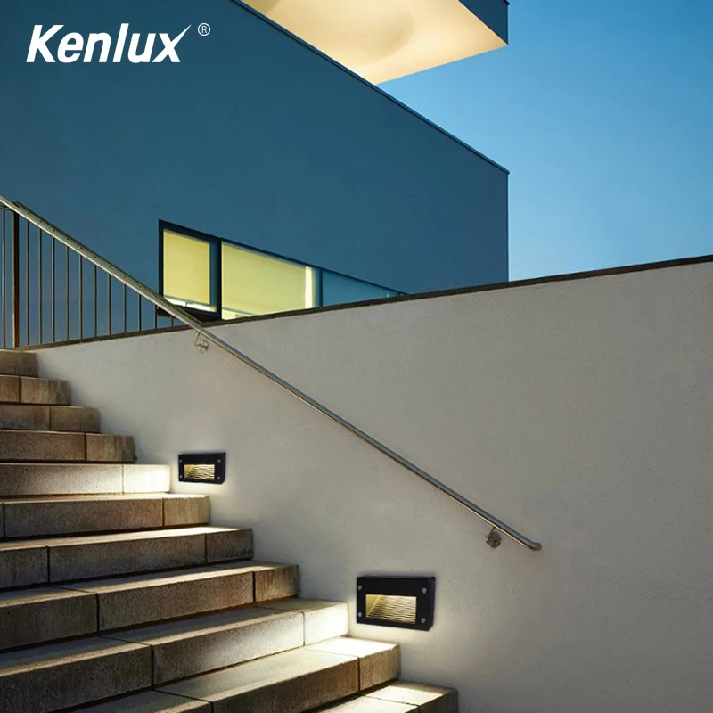 Светодиодный кубический светильник для ступенек и лестниц уличная