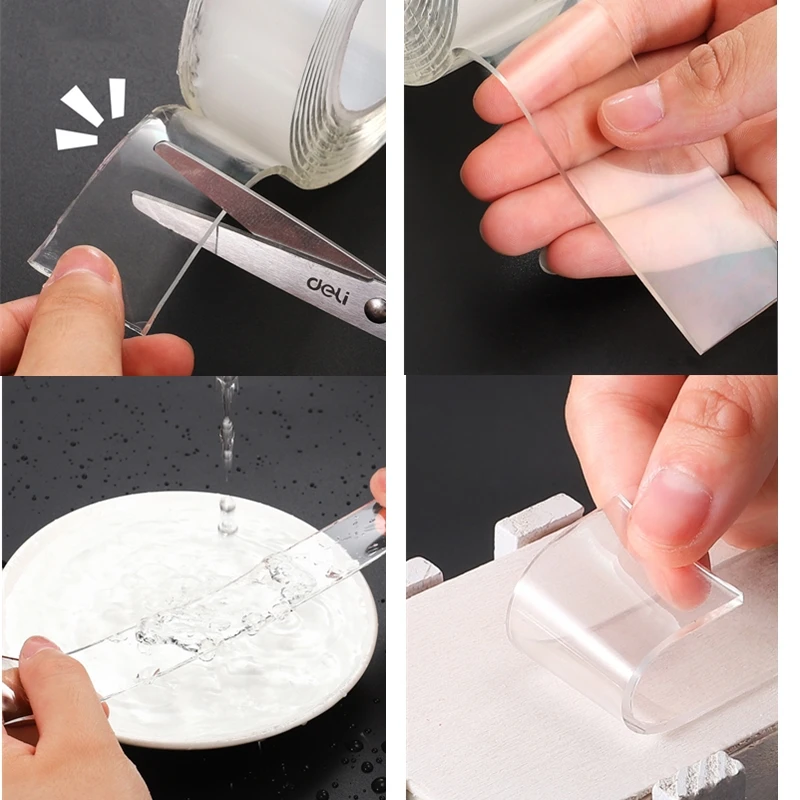 Домашнее украшение 1 м/3 м/5 м нано-волшебная лента двухсторонняя прозрачная не