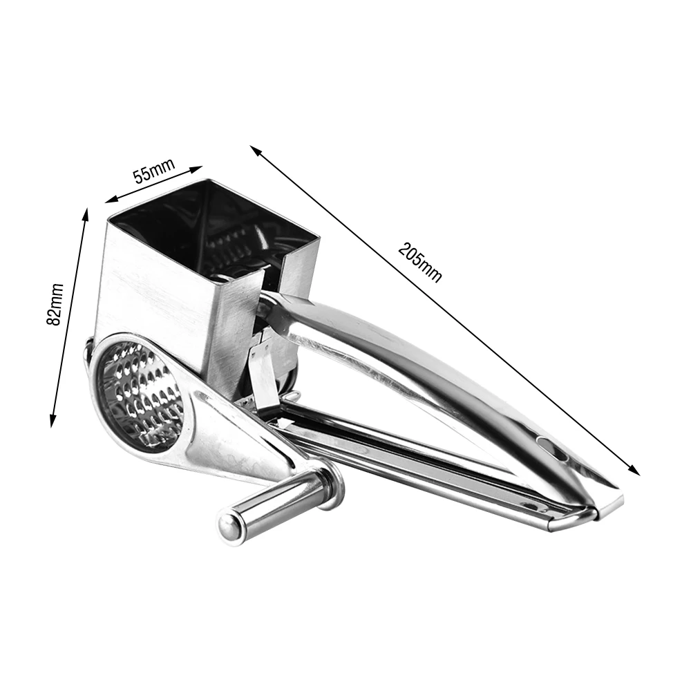 Ручная терка для сыра вращающаяся многофункциональная из нержавеющей стали