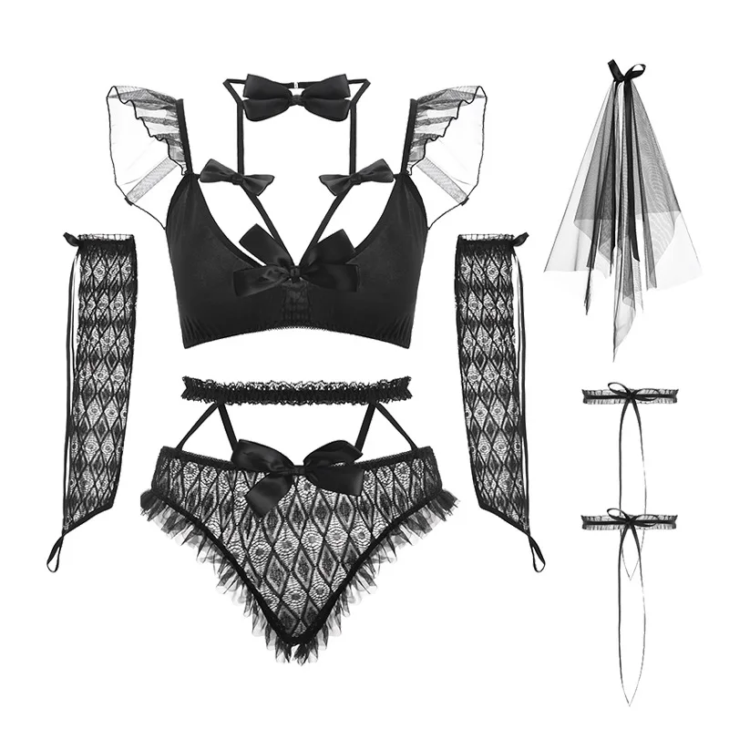 Сексуальная японская Корейская кружевная юбка для секса эротические костюмы