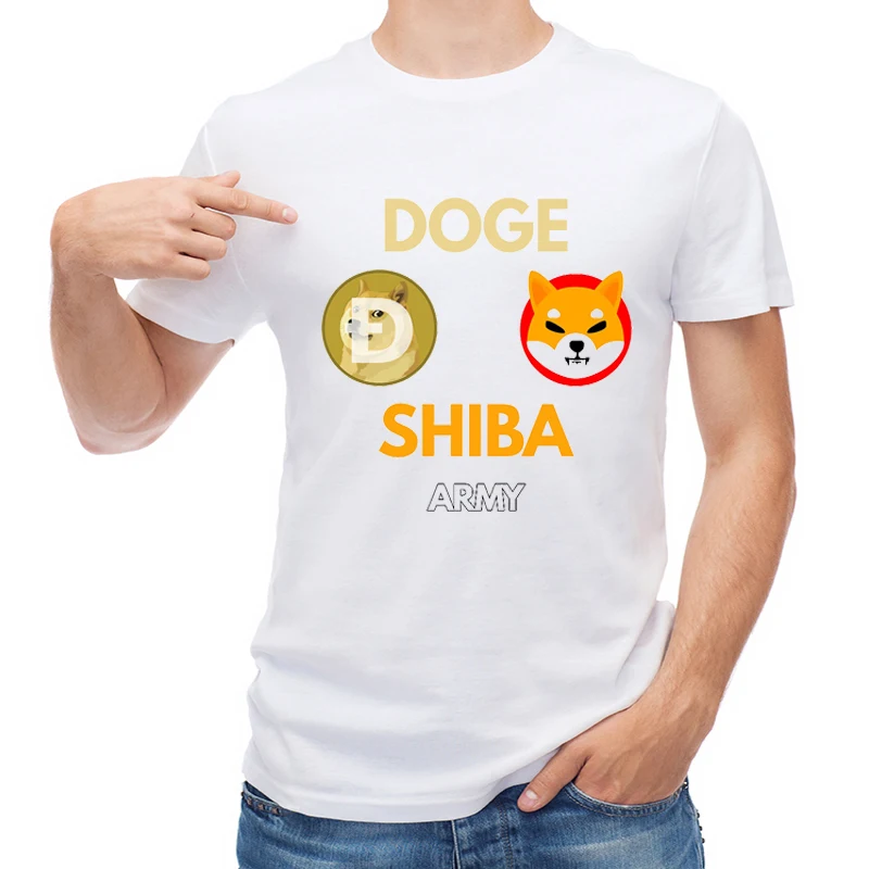 

TEEHUB Men's Clothing Shiba Army T Shirt Hipster Doge Printed Doge Killer T-shirt Short Sleeve Casual Tops Boy Tees