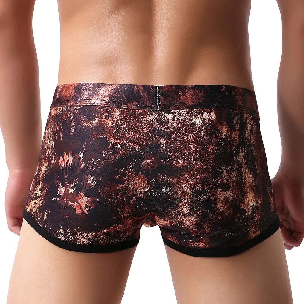 Мужское модное индивидуальное нижнее белье мягкие дышащие трусы короткие