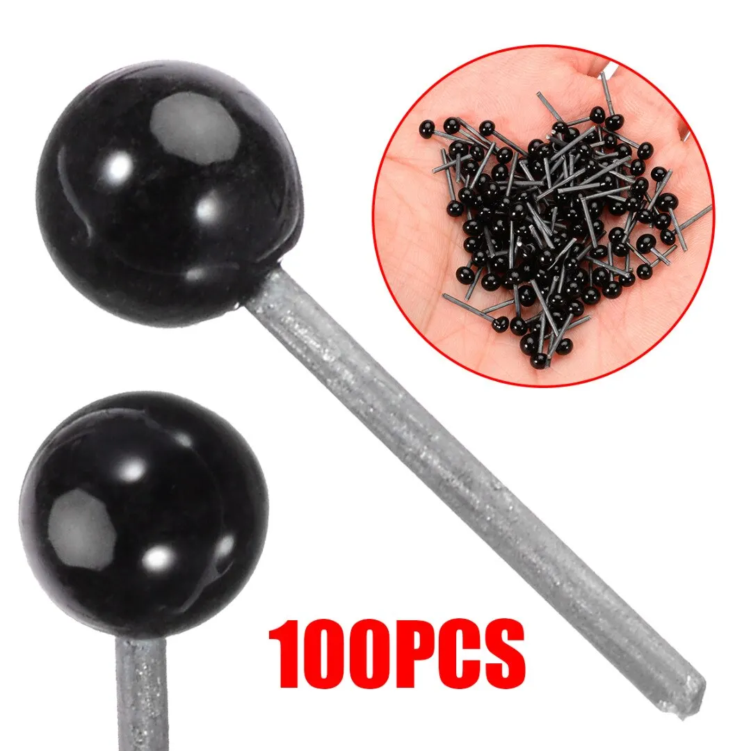 100pcs/set Plastic Glass Doll Eyes Needle Felting Bears Black Dolls Accessories2mm / 3mm 4mm For Eye Arts DIY Crafts | Дом и сад