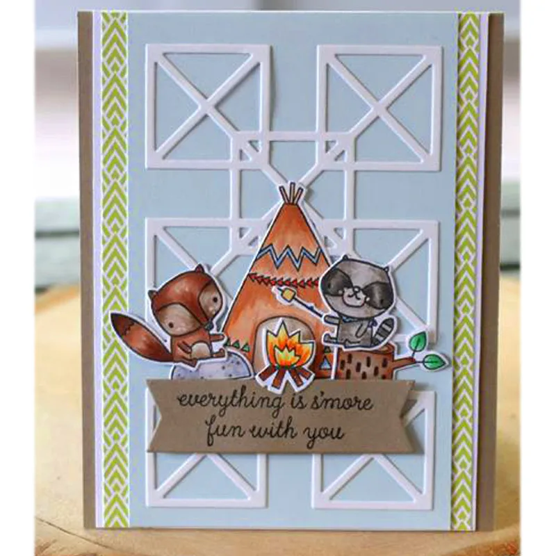 

Квадраты крест фон металлические Вырубные штампы для скрапбукинга тиснение бумажная карта бордюр Трафарет DIY инструмент штампы