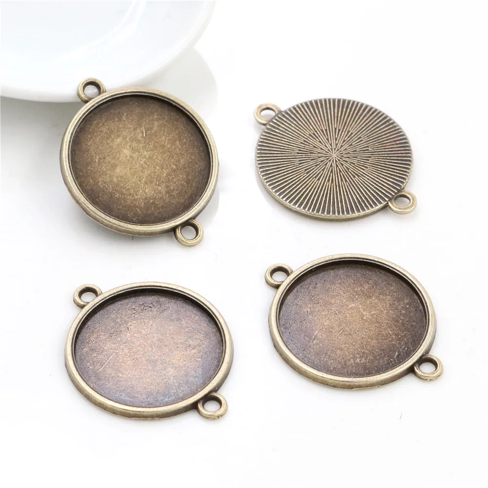 10 шт 20 мм Внутренний размер классический 5 цветов покрытый односторонний двойной