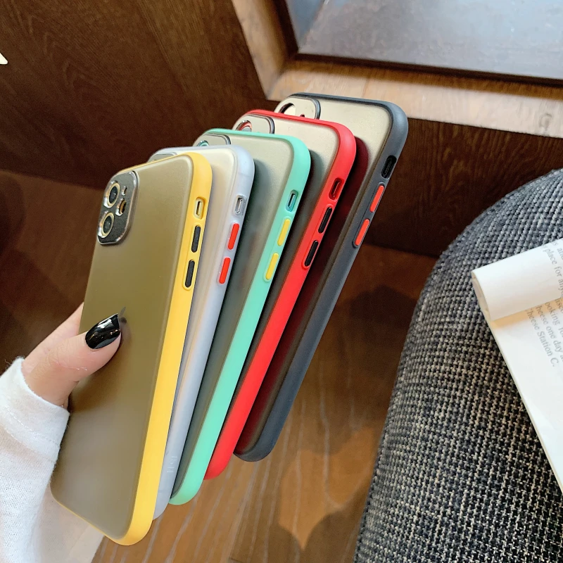 GlamPhone чехол сплошной цвет границы чехол для телефона для iPhone11Pro/Max X XS Max XR Мягкий силиконовый чехол для iPhone11 7 8 6 6s Plus чехол
