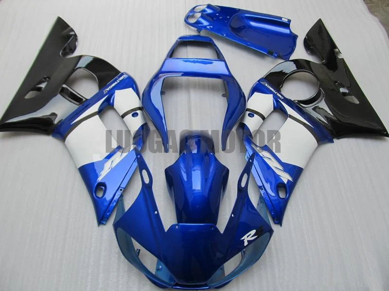 

Injection Bodywork fairing kit for Yamaha YZF600 R6 98 99 00 01 02 Blue White fairings set YZF600R6 1998 1999 2000 2001 2002