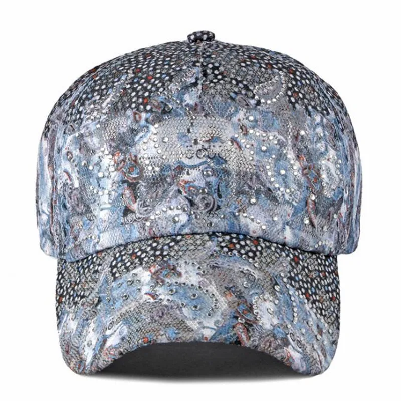 XdanqinX 2020 Summer New Lace Baseball Caps Multi-colored Women's Personality Fashion Brand Cap Adjustable Size Female Beach Hat