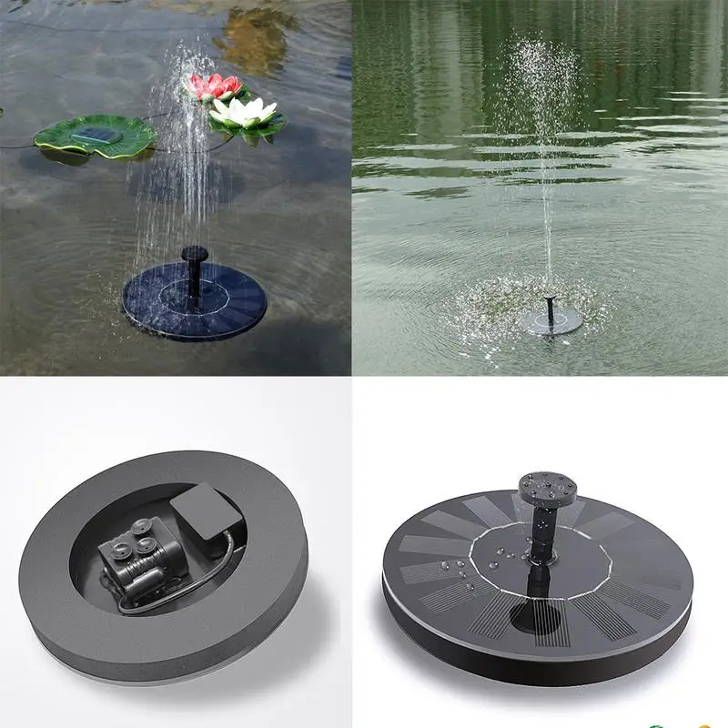 Источник солнечной энергии Садовый пруд фонтан Солнечный водяной панели
