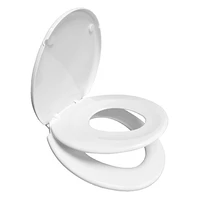 2 in 1 toilet seat with built in training seat for toddlers adults