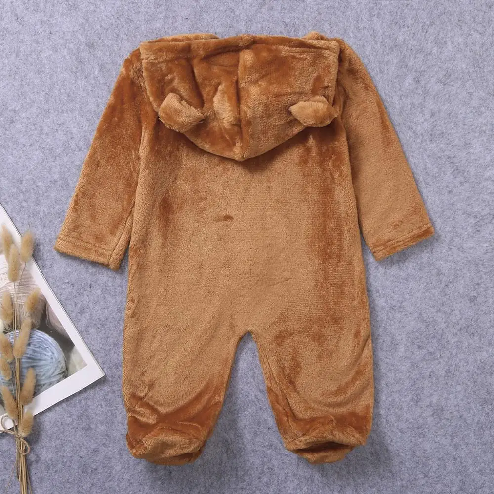 Комбинезон для маленьких девочек Лидер продаж Зимний флисовый комбинезон