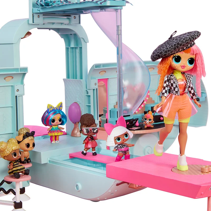 

L.O.L SURPRISE ! LOL Surprise toys lol Dolls DIY 2-in-1 Bus Toy Lol Doll Play House Games Toys for Birthday Gifts