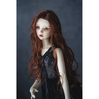 fashion doll wig 14 13 bjd wig for sd msd minifee doll accessorieslong wavy wig soft silk wig gift for dolls