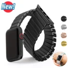 Эластичный браслет из нержавеющей стали для Apple Watch Series 5, ремешок 40 мм, 44 мм, ремешок для Iwatch 42 мм, 38 мм