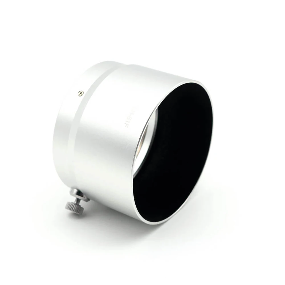 Металлическая бленда для объектива Olympus M.ZUIKO DIGITAL ED 75 мм f/1 8 Замена LH 61F Silver|lens hood|metal