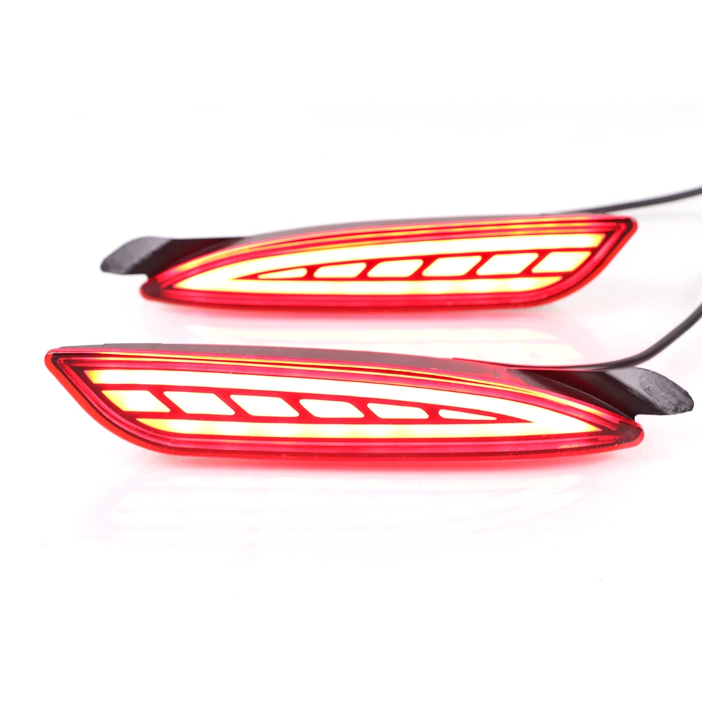

12V LED Rear Bumper Reflector Tail Lights For Mazda 6 Atenza Mazda 3 2019 Dynamic Turn Signal Flashing Brake Driving Fog Lamps
