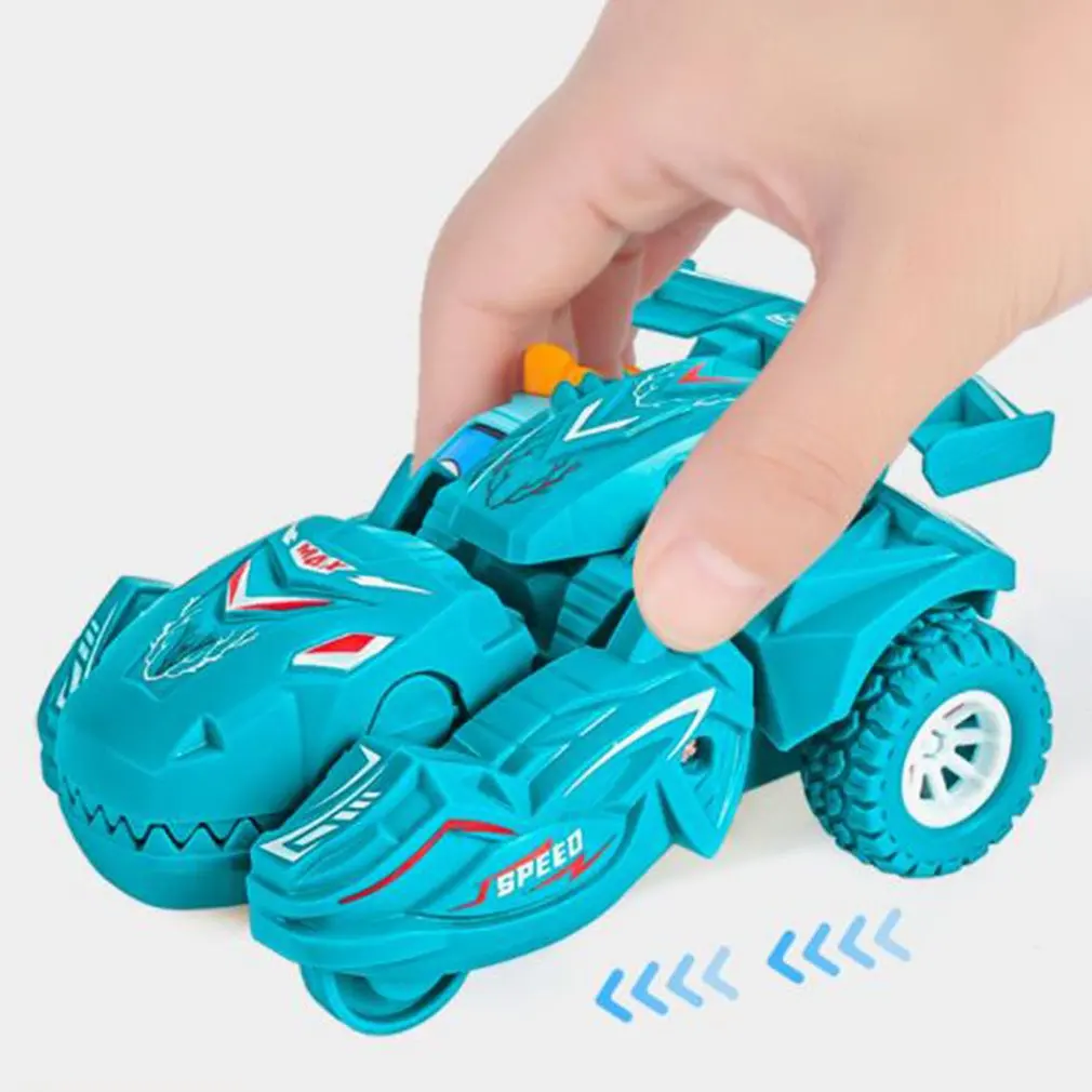 

New Transforming Dinosaur Car Deformation Car Toys Inertial Sliding Dino Car Automatic Transform Toy Boys Amazing Gifts Kid Toy