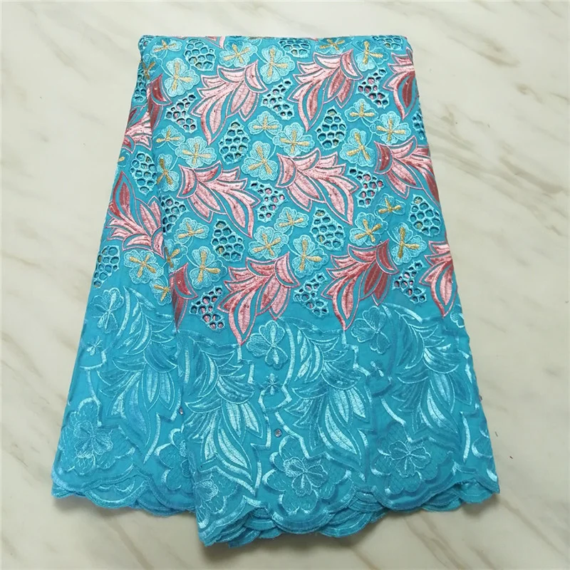 

African Dry Polish Lace 2021 Fabrics High Quality Swiss Voile Lace In Switzerland Men Swiss Cotton Lace Fabric 5 Yards PL