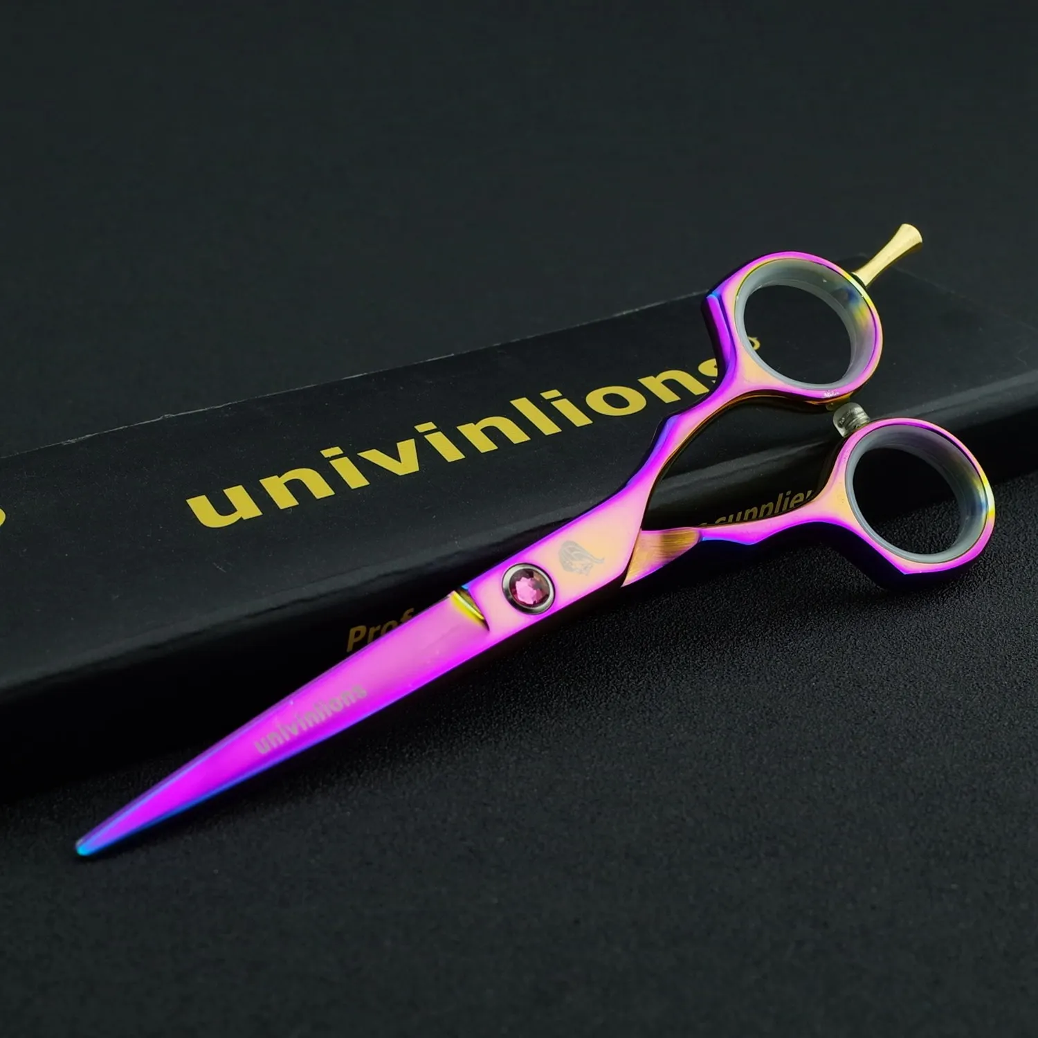 5.5" Rainbow Titanium Hair Scissors Titan Hairdressing Cheap Thinning Haircutter Barber Razor Edge Shears Kit | Красота и