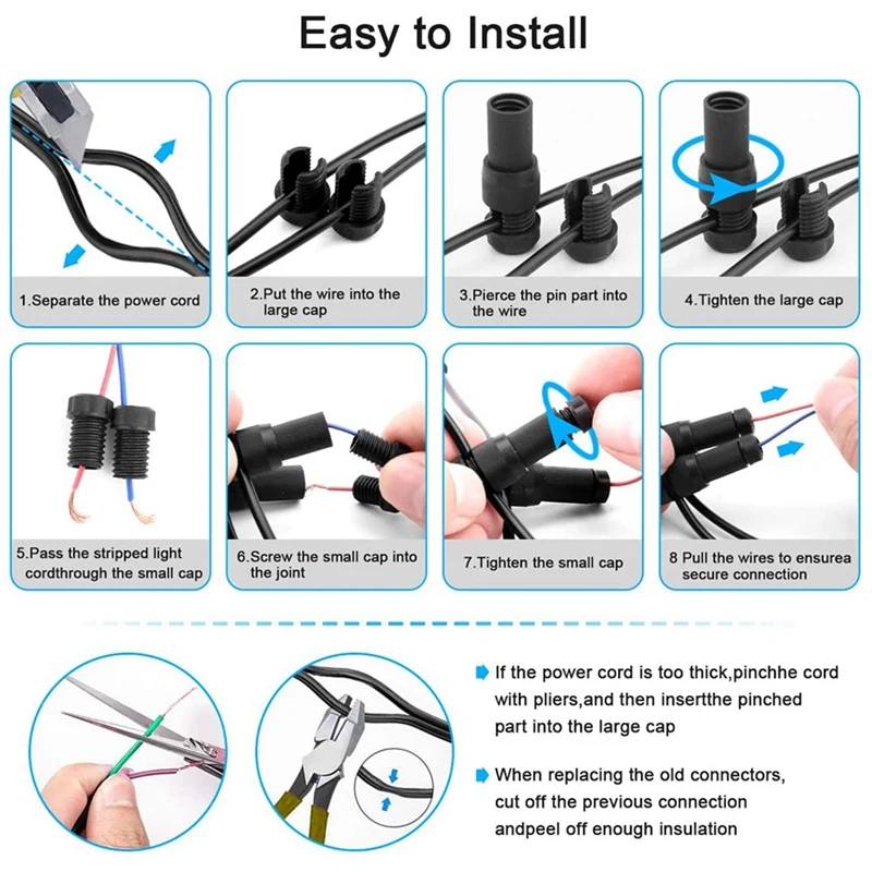 HOT-24 Cyclone Connector Sideways Lighting Waterproof Low No. 12-20 | Обустройство дома