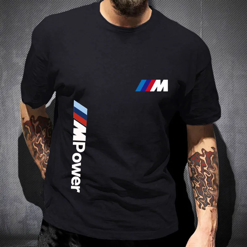 

Summer Clothing 2021 BMW M Sports Summer Custom Men's Printed Top Round Neck T-shirt Casual Hip Hop Men's Loose Cotton Short
