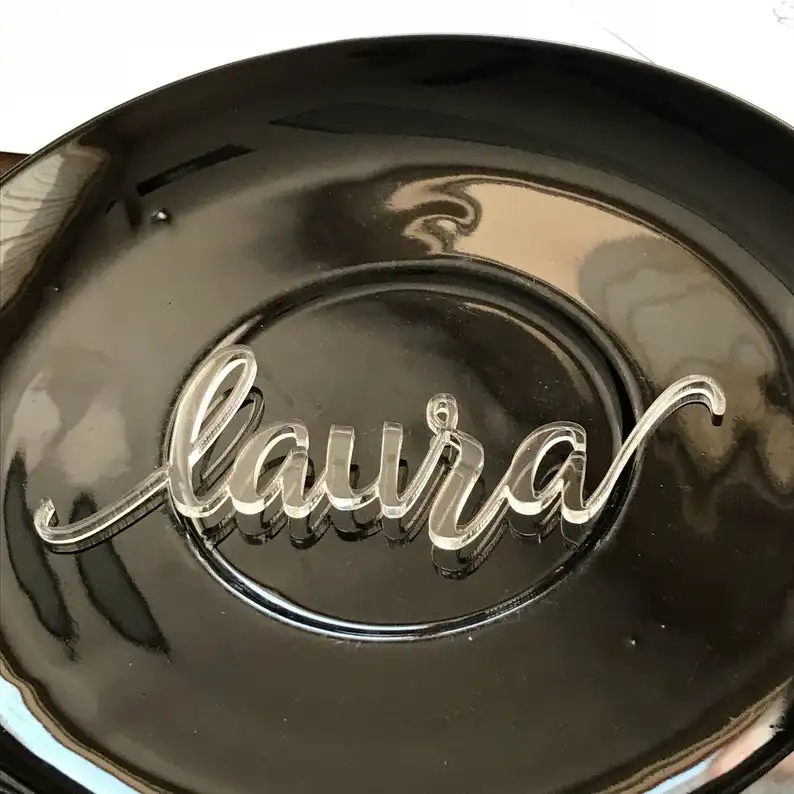 Золотые свадебные визитные карточки персонализированные акриловые лазерные