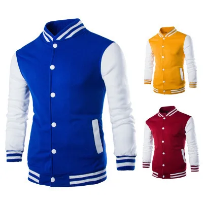 

New Men/Boy Baseball Jacket Men Fashion DesignWine Red Mens Slim Fit College Varsity Jacket MenBrand Stylish Veste Homme