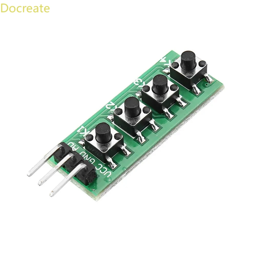 

10pcs Keypad 4 Button Key Module Switch Keyboard For UNO MEGA2560 Breadboard