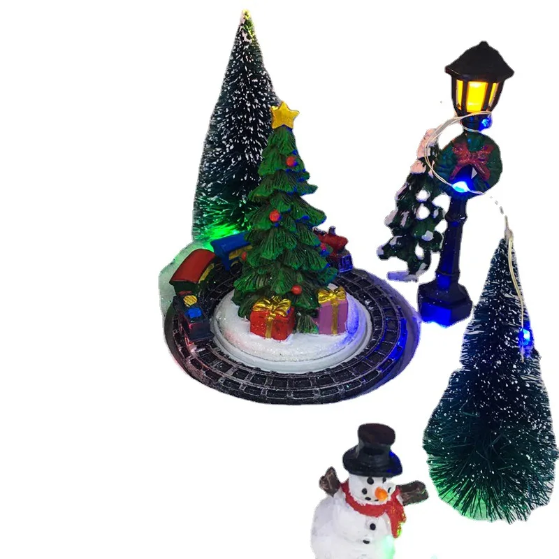 

Factory direct transparent crystal ball Christmas ornaments resin water polo glass creative gifts wholesale crafts